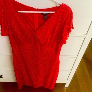 Coral coloured formal dress